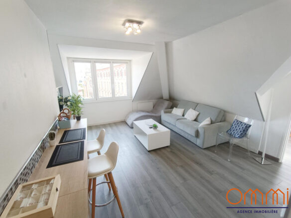 Studio meublé Amiens hyper centre 32m2 Ommi agence immobilière Amiens Agence immobilière Amiens, Ommi Immobilier Amiens,